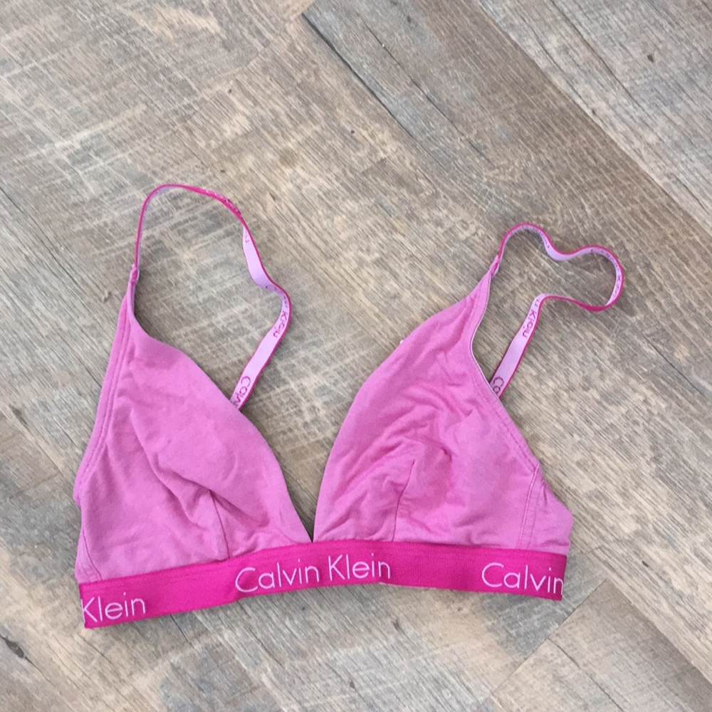 Calvin Klein | Bright Pink Triangle Bralette